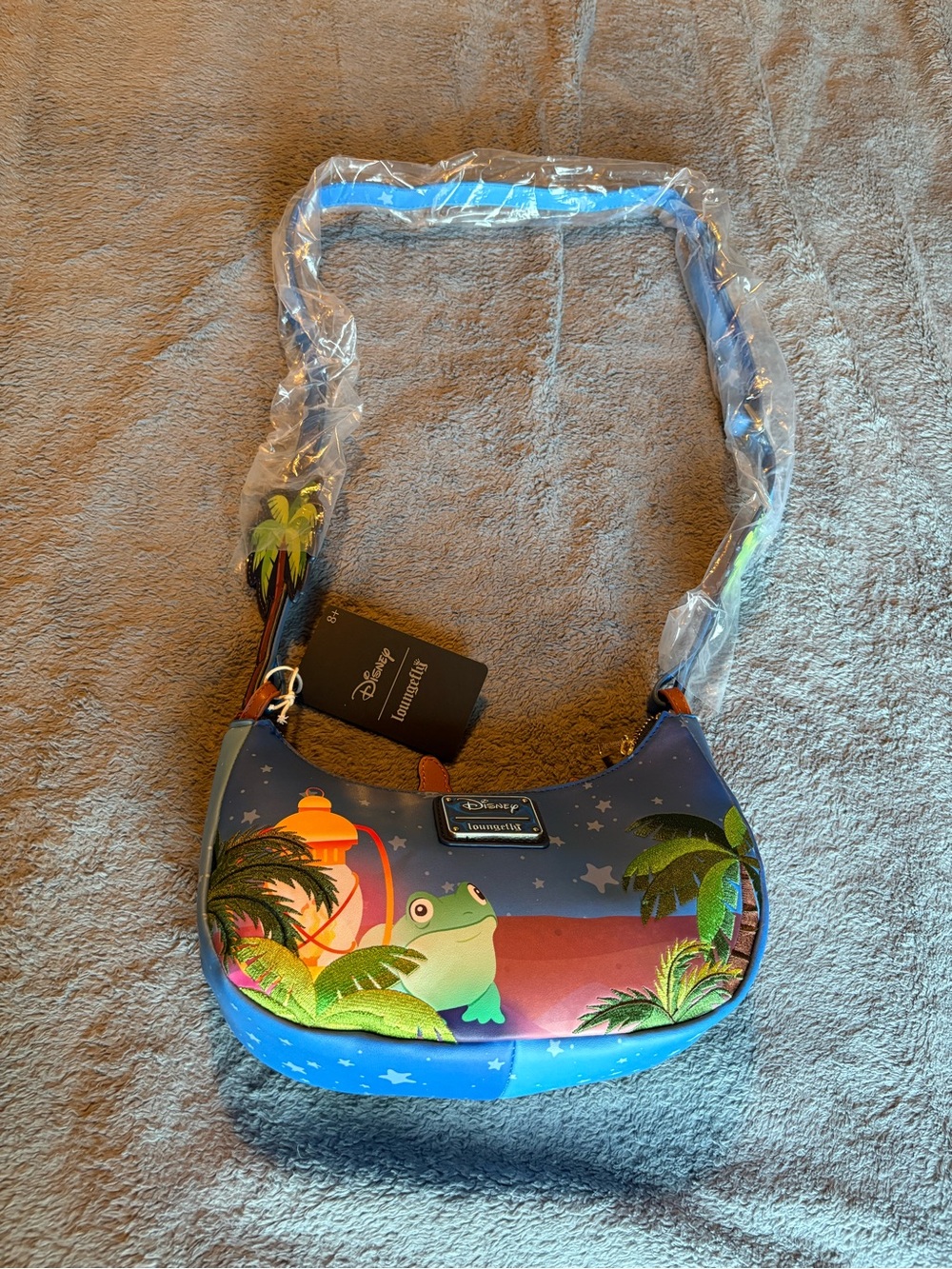 Disney x Loungefly Stitch Crescent Crossbody - Blue/Green